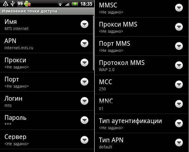 Точки доступа в интернет (apn) операторов мобильной связи россии. как настроить точку доступа для андроид. как настроить интернет на андроид
