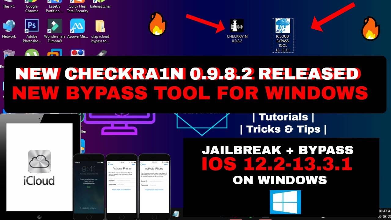 How to run the checkra1n jailbreak on a windows pc with bootra1n