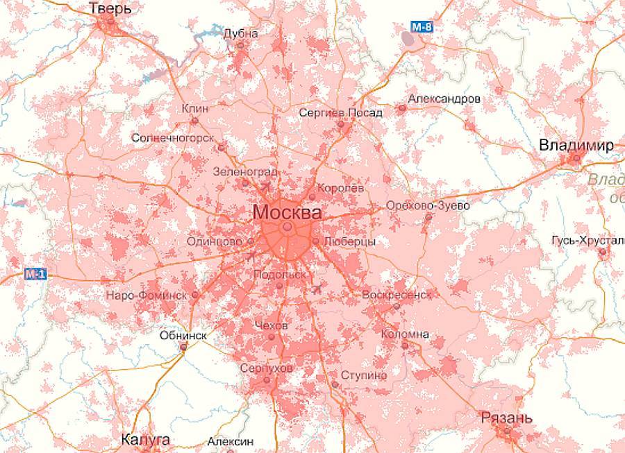 Карта зоны покрытия сети 3g и 4g мтс по россии в 2019 году | a-apple.ru