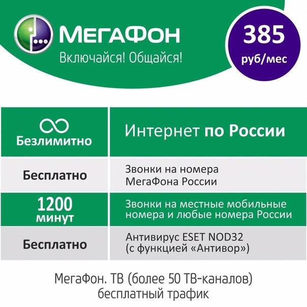 Тариф «включайся слушай» мегафон за 350 рублей - описание тарифа и отзывы