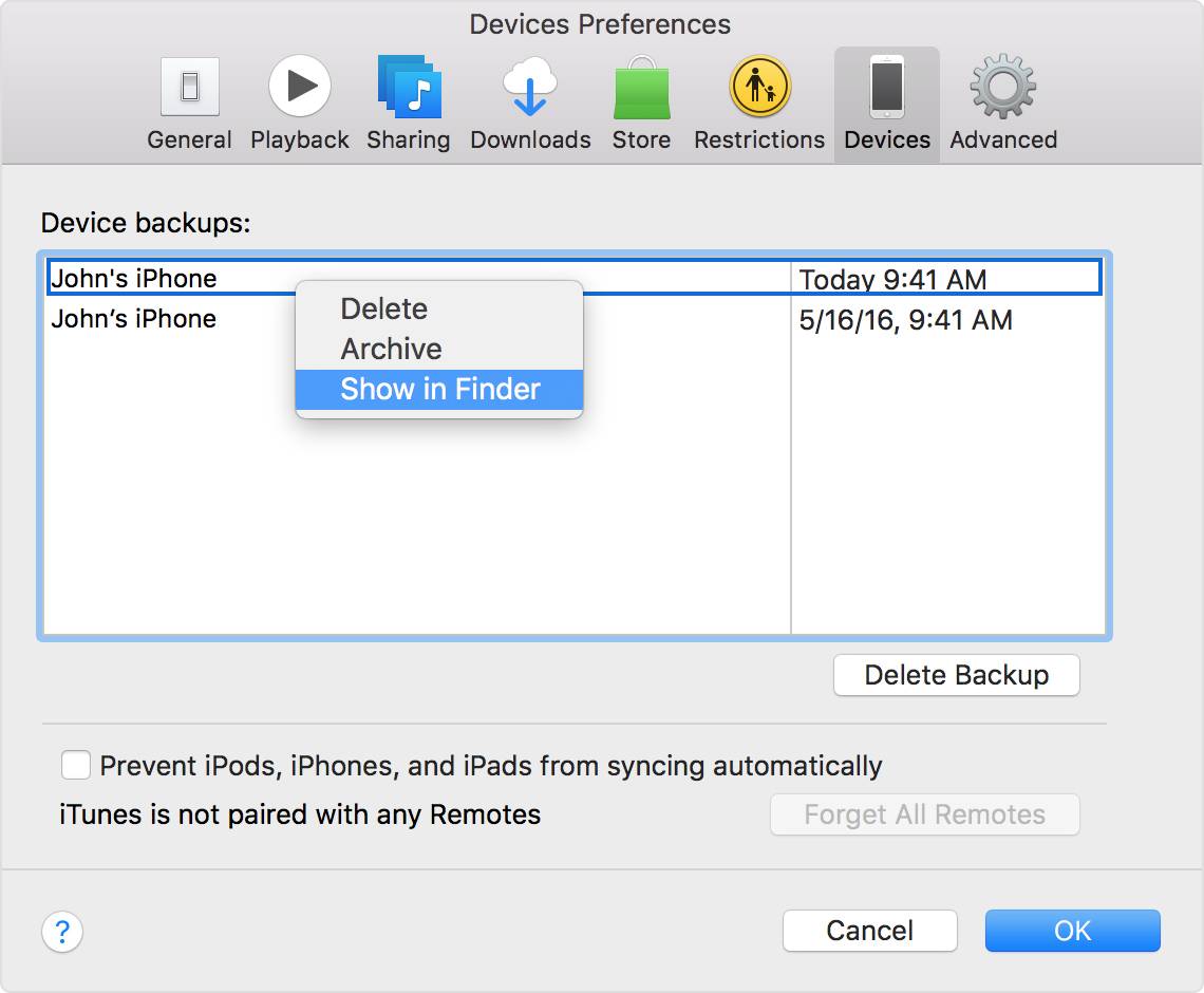 Как изменить расположение резервной копии iphone на mac и windows? - autotak