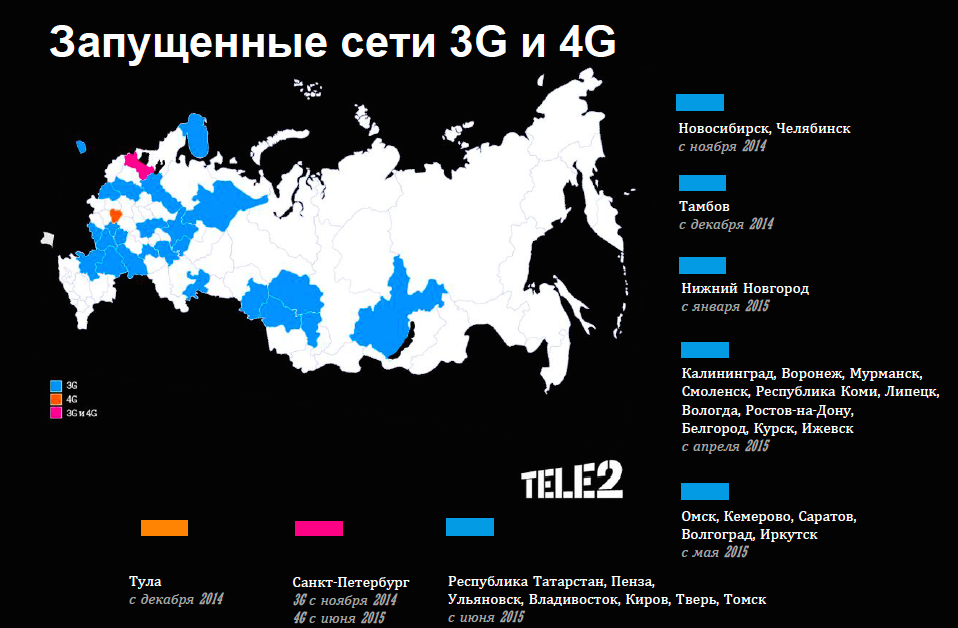 Зона покрытия 3g и 4g теле 2 в россии, карта зоны охвата