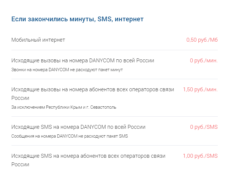 Тарифы danycom «семейный» и «семейный плюс»: описание, как подключить тарифкин.ру тарифы danycom «семейный» и «семейный плюс»: описание, как подключить